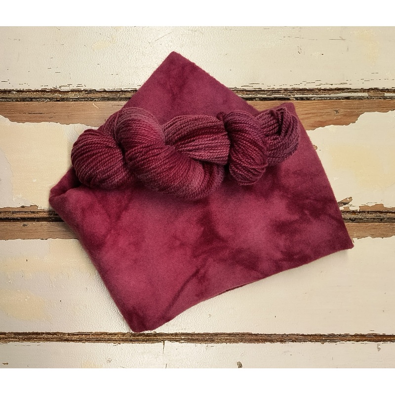 Cranberry Hand Dyed Wool Yarn