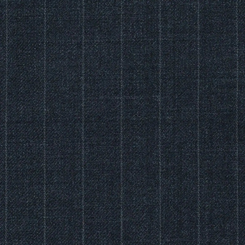Grey Chalkstripe Super 120's All Wool Suiting
