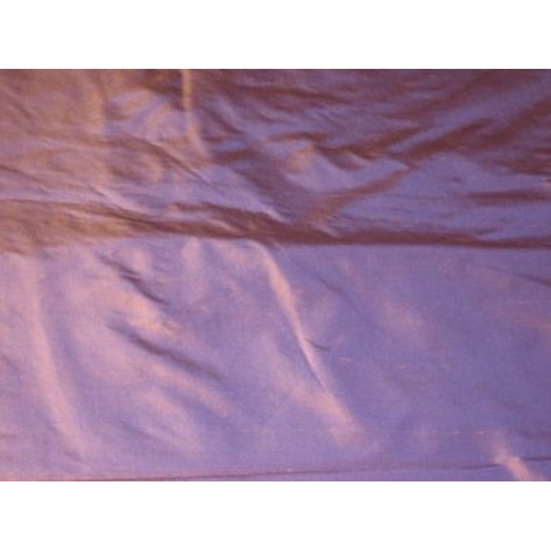 silk dupioni silk 54" Iridecent purple with caramel shot