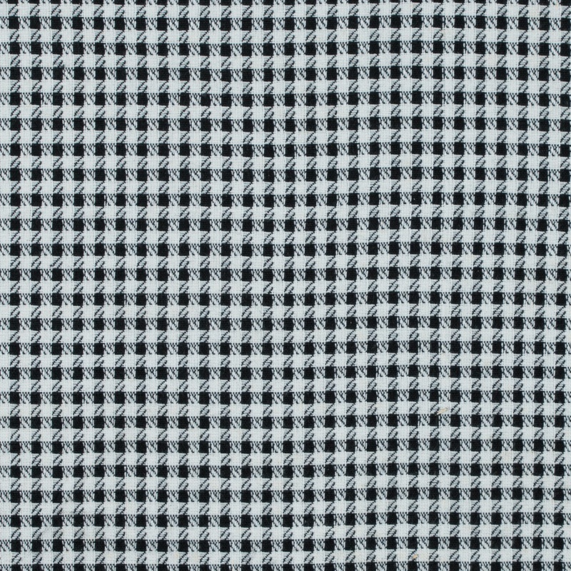 Black and White Double Faced Woven Cotton Blend
