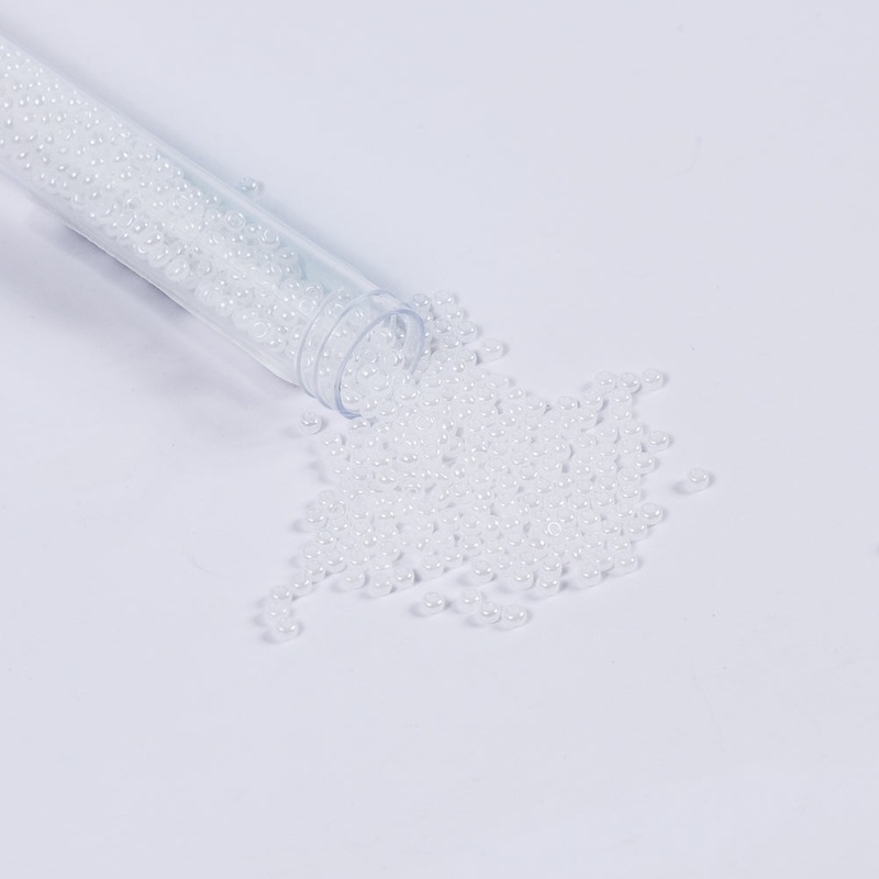 Pearl White Czech Seed Beads - Size 8