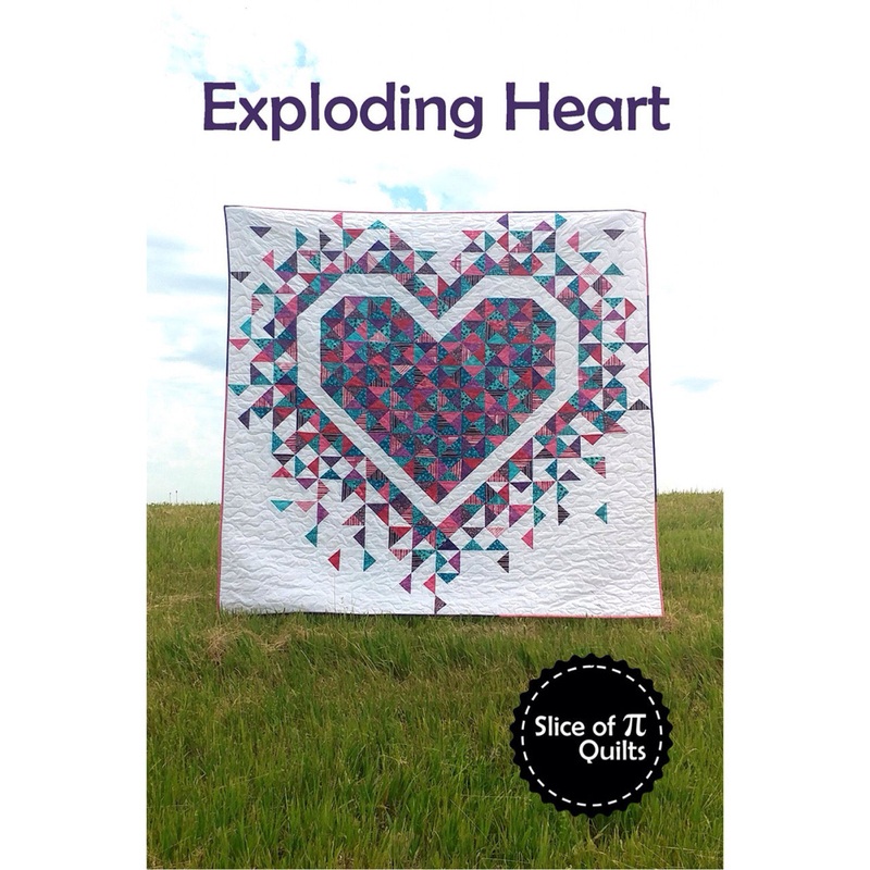 Quilt Pattern - Exploding Heart - 72 x 72