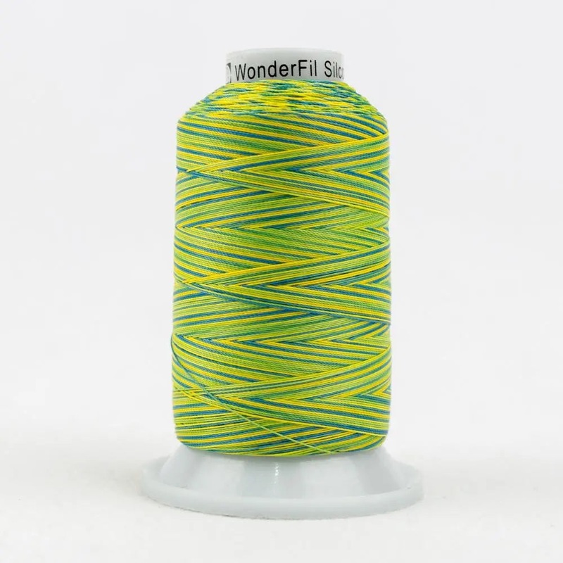SCM22 - Silco 35wt Cotton Blue Yellow Green Thread