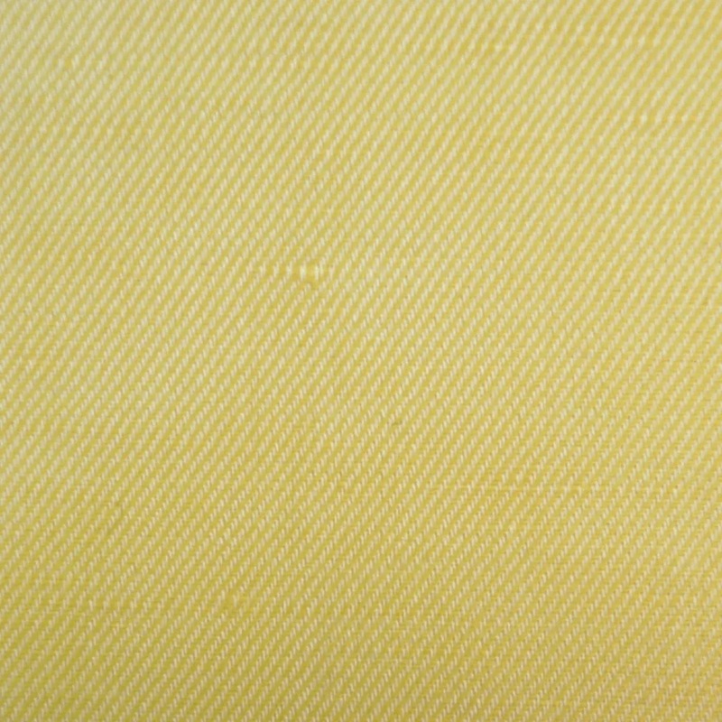 Yellow Plain Twill Cotton & Linen Lightweight Suiting