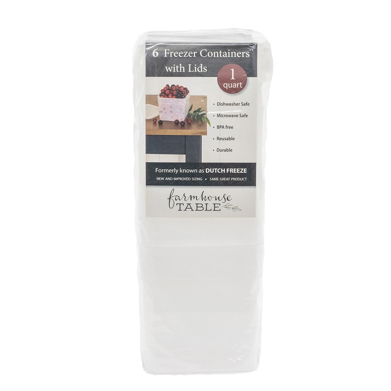 Quart Size Freezer Boxes 6 Pack FT4300 1 QT