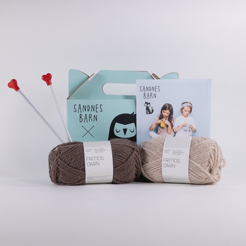 Sandnes Garn Learn to Knit Kit for Kids