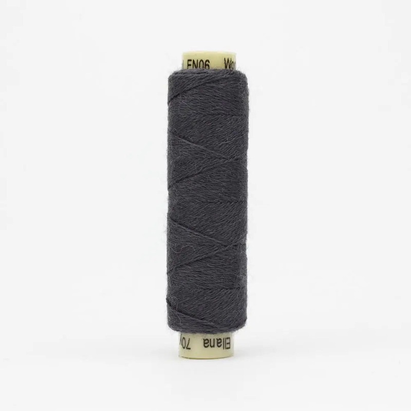 EN06 - Ellana 12wt Wool Acrylic Charcoal Thread