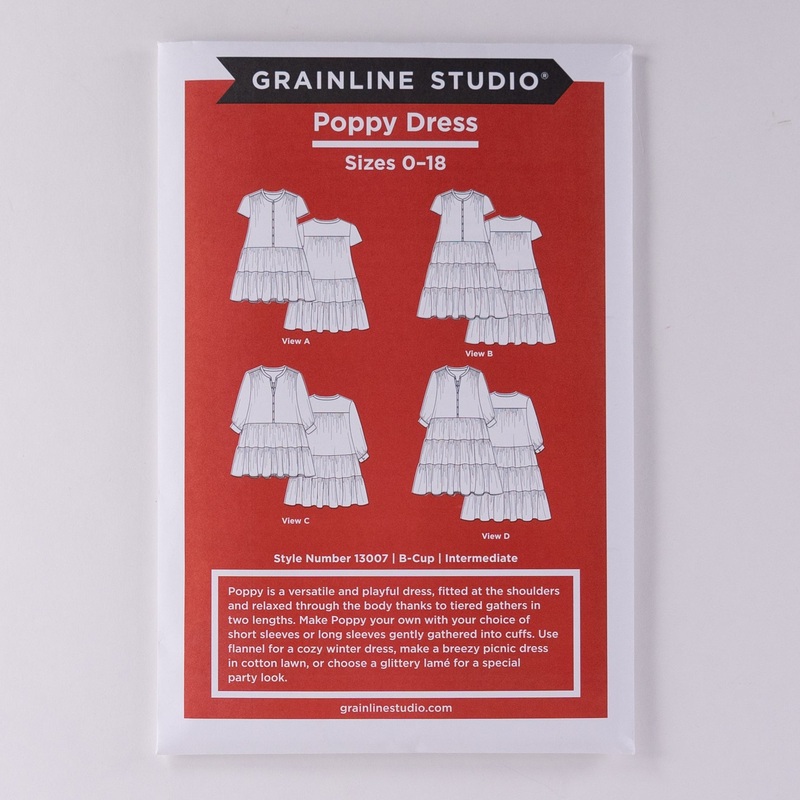 Poppy Dress by Grainline Studios - Printed Pattern