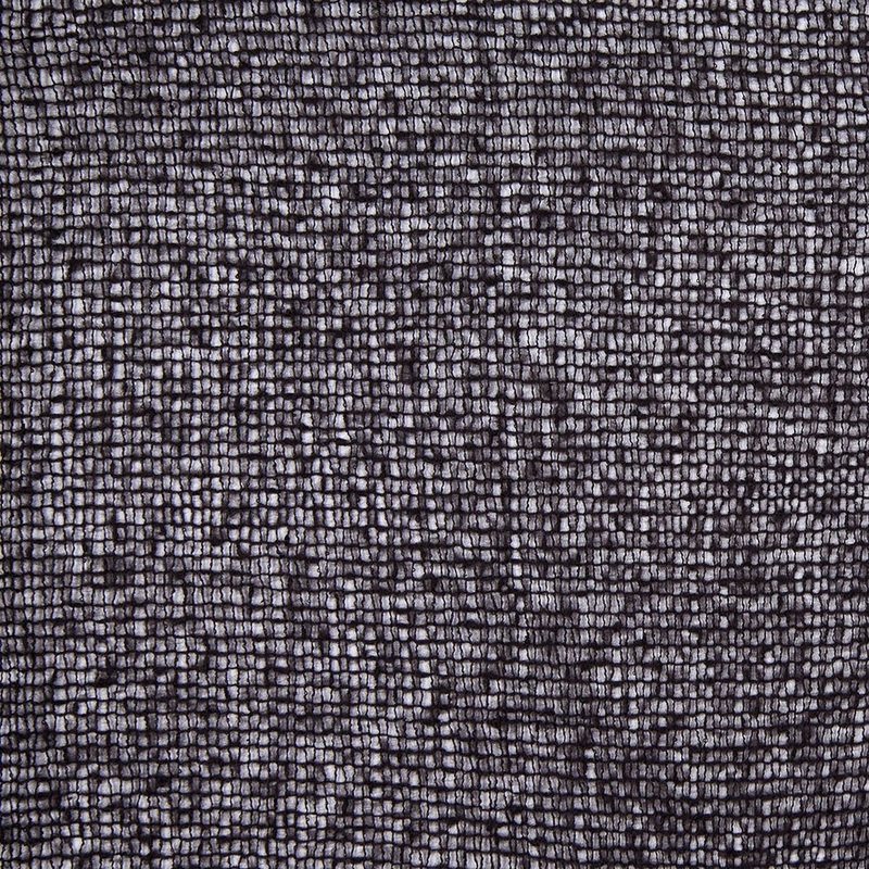 Black Open Weave Wool-Blend Sweater Knit