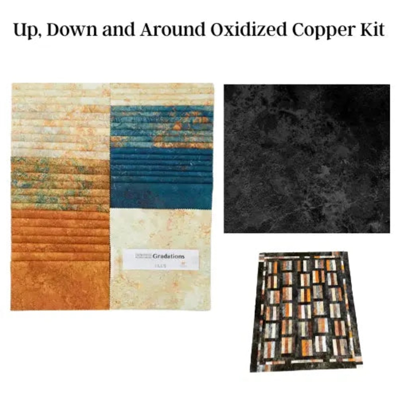 Up, Down and Around Pattern and Kit - Oxidized Copper