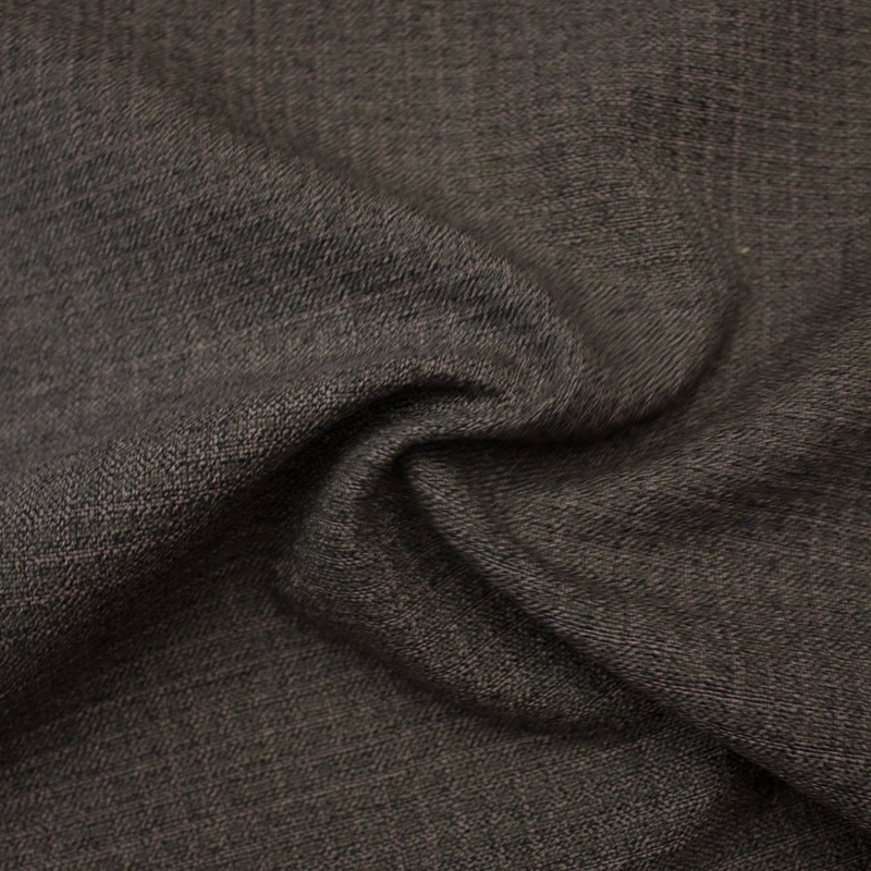 Fabian Brown Wool Fabric - COUPON 60CM