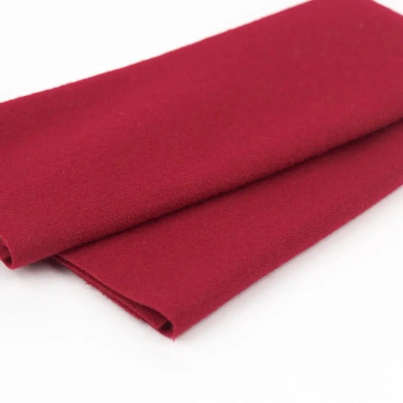 LN42 - Holly Berry Merino Wool Fabric