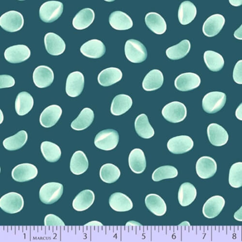 Shells - Sun Moments - Blue 44" / 45" Fabric Per Yard
