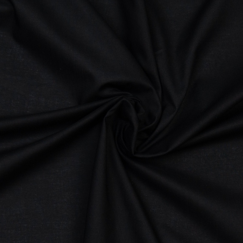 Abiba Black Cotton Fabric SHOWROOM SAMPLE 34CM X 60CM