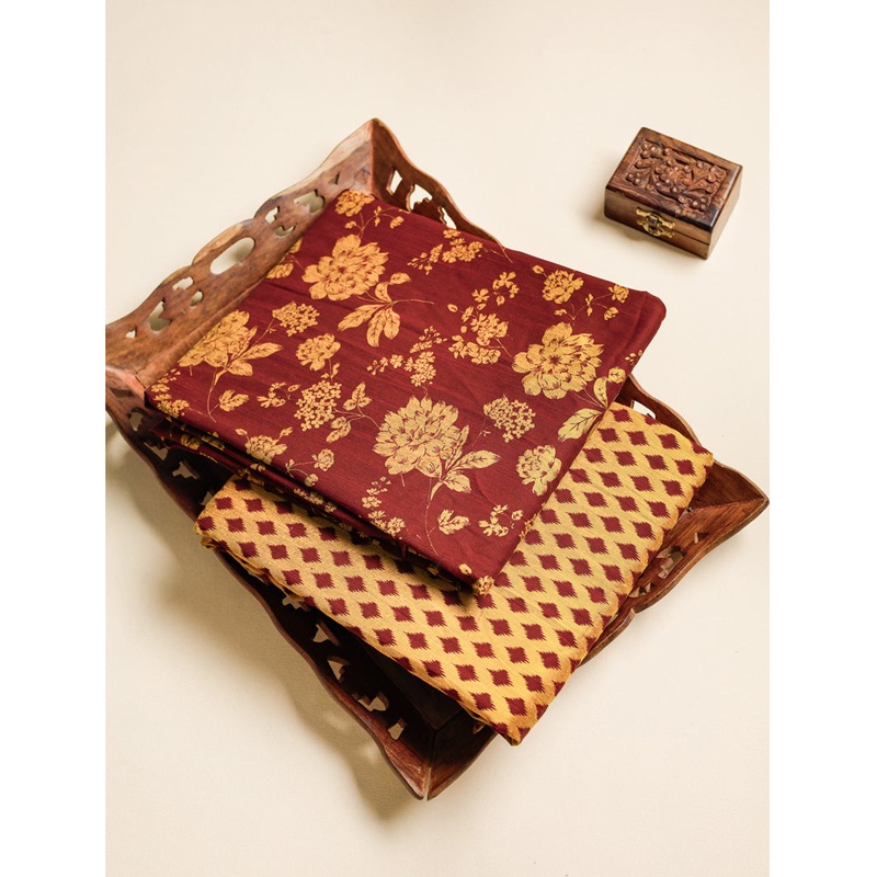 DUPION SILK PRINTED MIX & MATCH