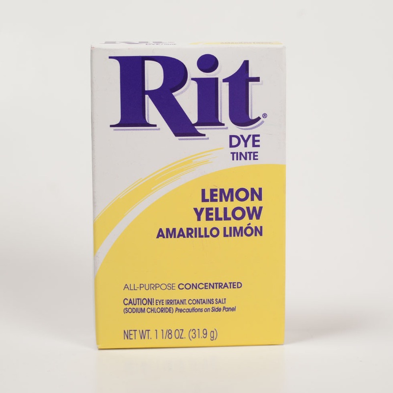 Rit All-Purpose Box Fabric Dye - Lemon - 1 1/8oz
