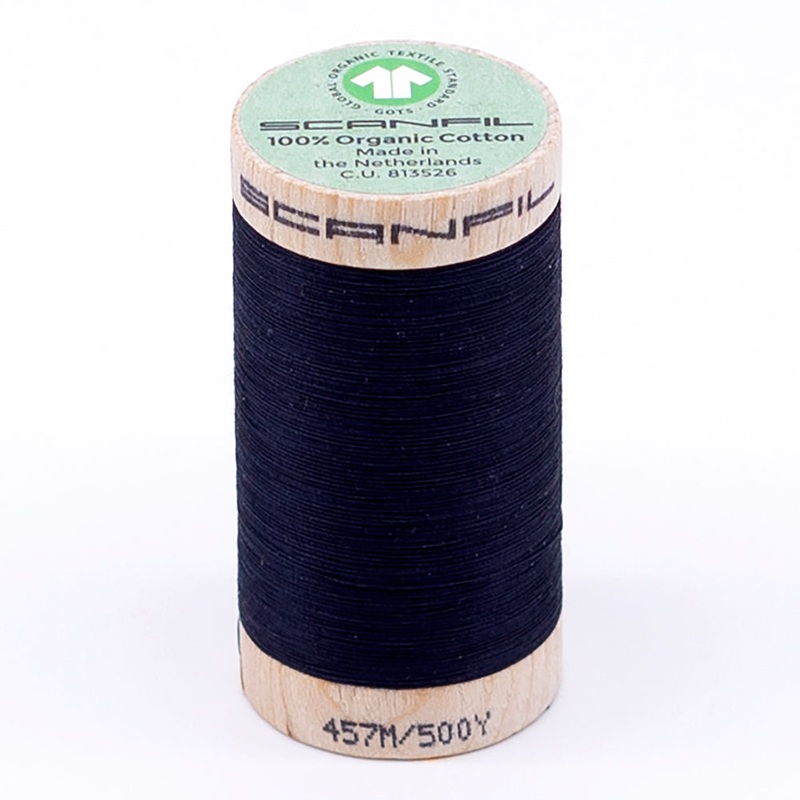 SCANFIL 50wt Organic Pima Cotton Thread 500 yds - 4818 Night Sky