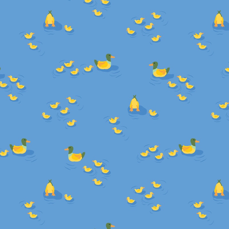 Wildflower Meadow Collection-Pond Life-58250402-01 Blue