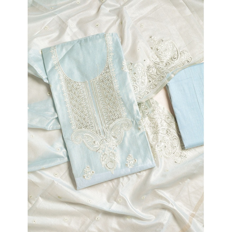 Tissue silk with Mukesh work suit set