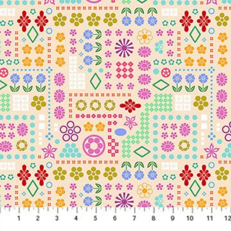 Yesterday High Score Cream - AMT160-31C - Northcott Fabrics