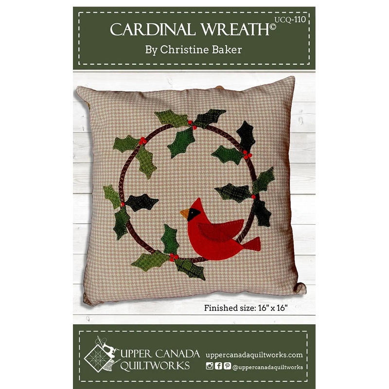 Cardinal Wreath Pillow