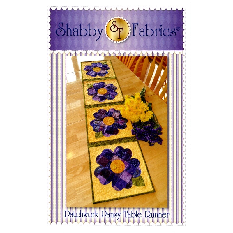 Patchwork Pansy Table Runner