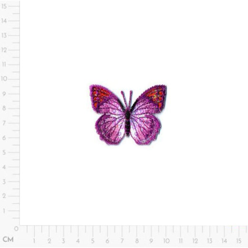 Sequin Butterfly Applique M15338 Pink