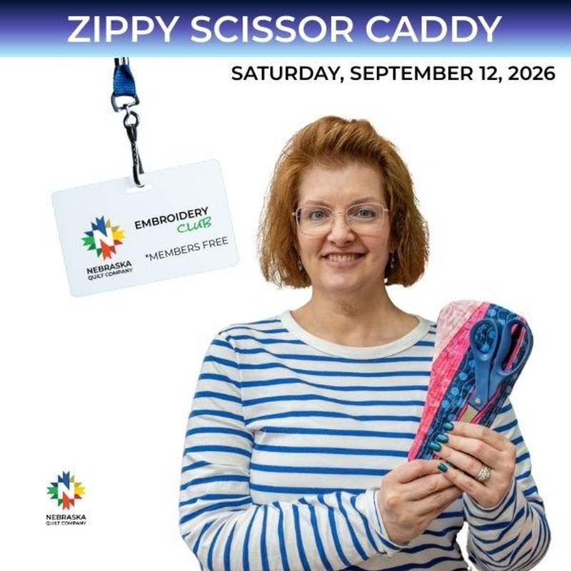 Zippy Scissor Caddy Saturday, September 12th, 2026 - 9 AM to 10 AM