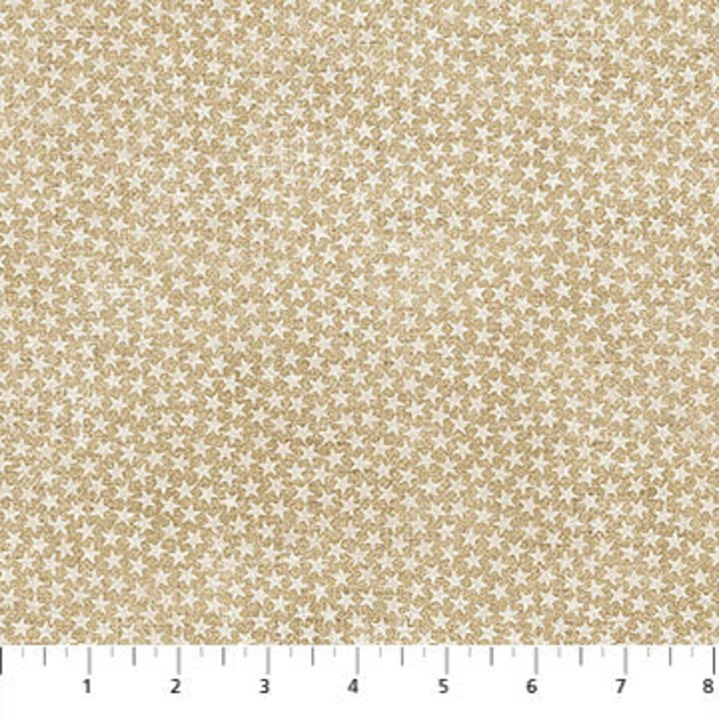 Beige Star Blender American Heartland Cotton 44"/45" Fabric Per Yard