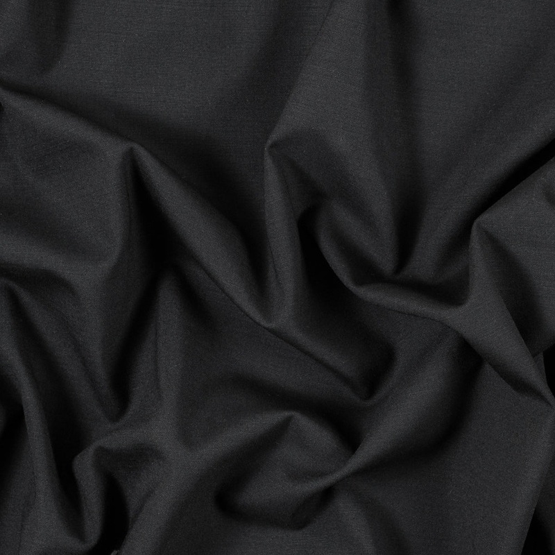 Black Fine Wool Suiting