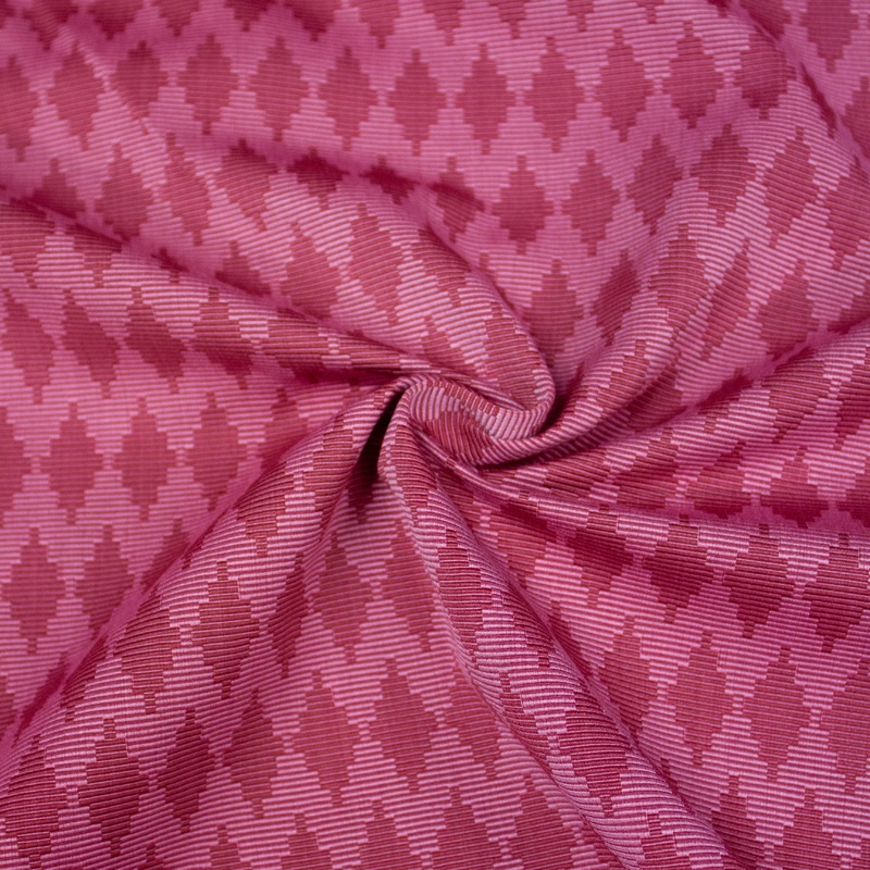 Pawsa Raspberry Pink Diamond Polyester Jacquard Upholstery Fabric