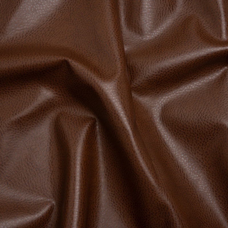 Peanut Pebbled Faux Leather with Woven Backing