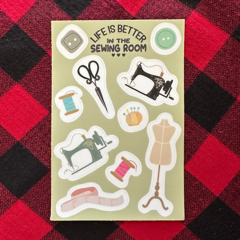 Sewing Room Sticker Sheet