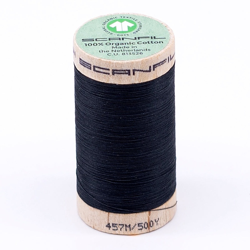 SCANFIL 50wt Organic Pima Cotton Thread 500 yds - 4833 Vulcanic Ash