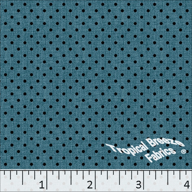Standard Weave Polka Dot Poly Cotton Fabric 0475 Teal