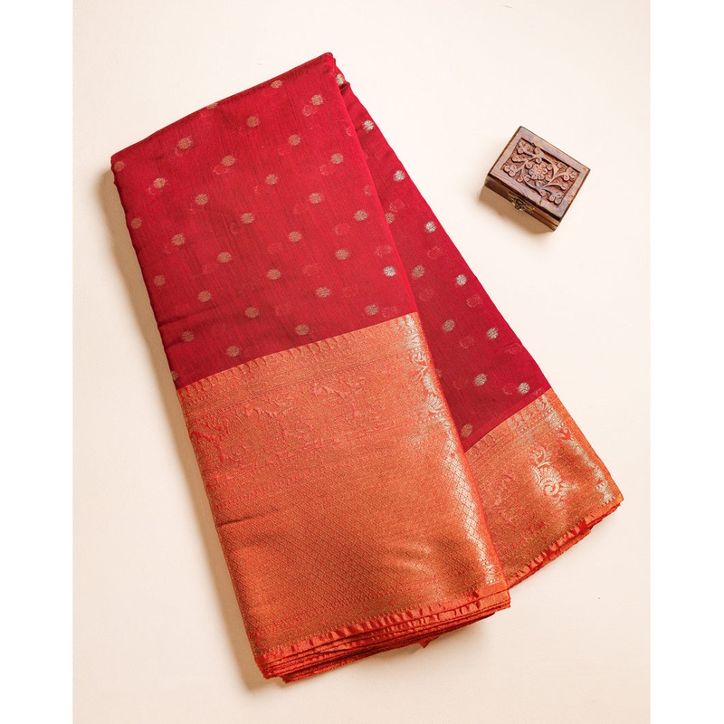 COTTON SILK NARAYANPET BORDER FABRIC