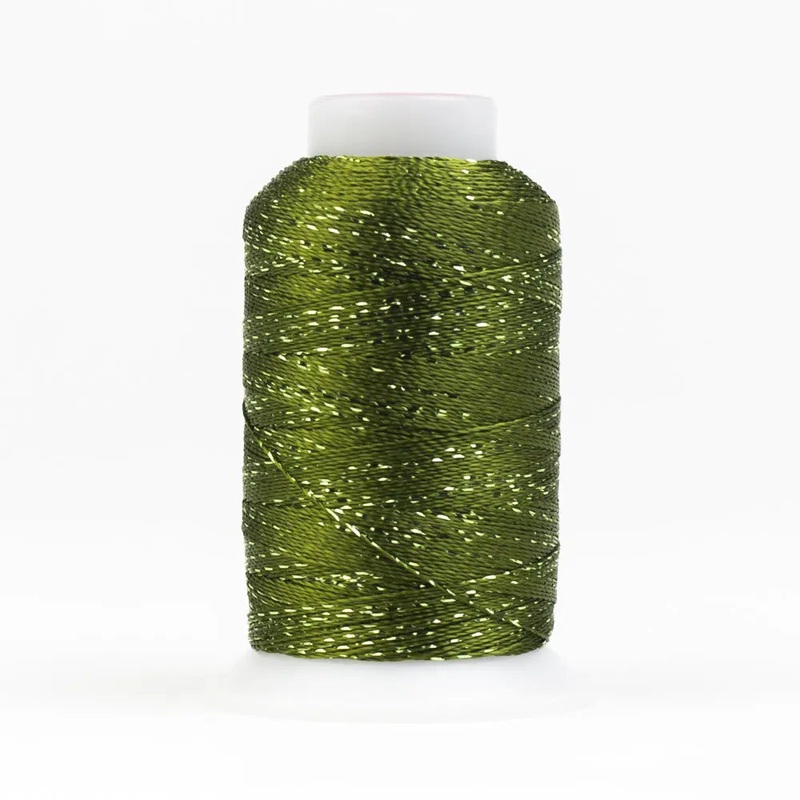 GM2235 - GlaMore 12wt Rayon and Metallic Avocado Thread