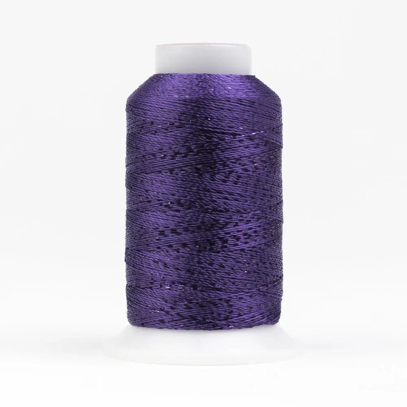 GM5118 - GlaMore 12wt Rayon and Metallic Prism Violet Thread