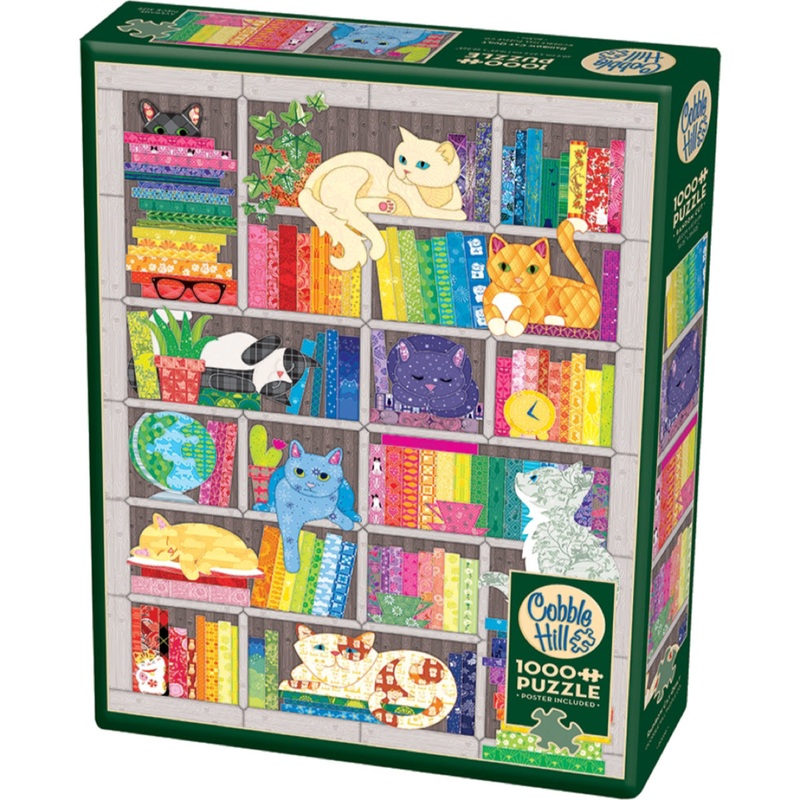 Rainbow Cat Quilt 1000 Piece Puzzle