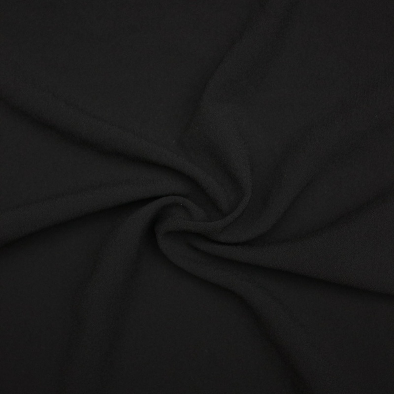 Shigemi Black Fluid Polyester Fabric