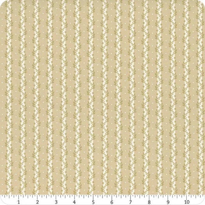 Summer House - Stripe - Sage 44" / 45" Fabric Per Yard