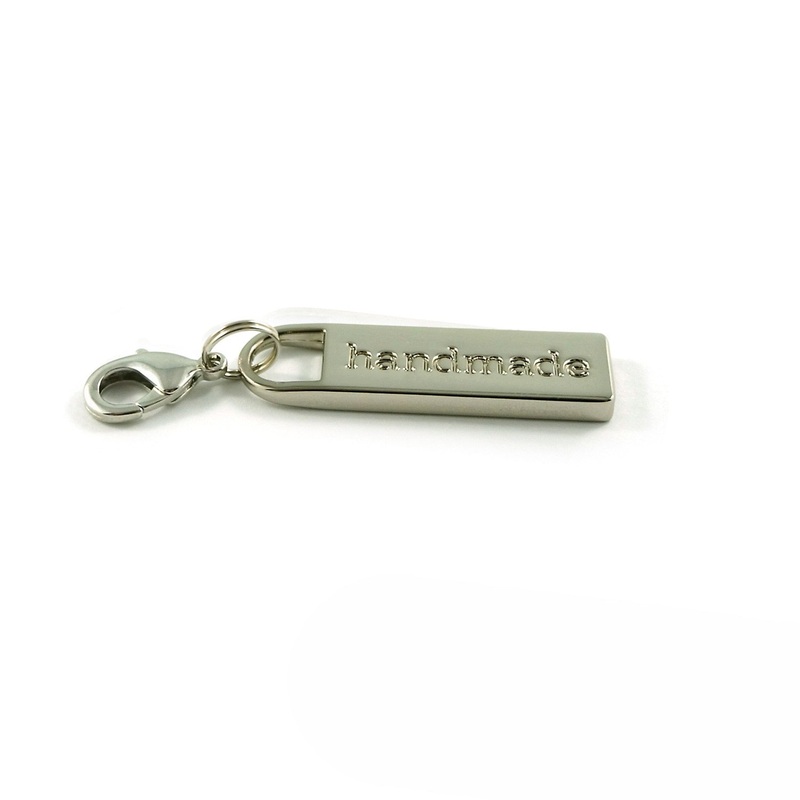 Zipper Pull - Nickel - handmade