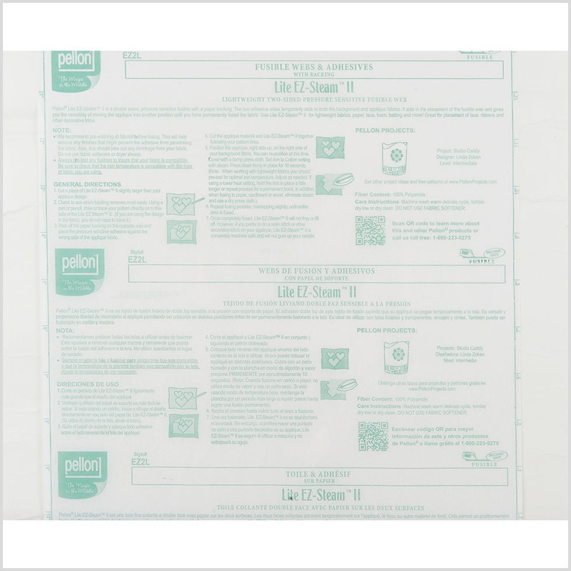 Pellon Lite Two-Sided Fusible Web w/ Paper Backing