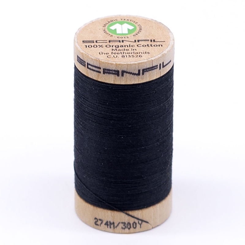 SCANFIL 30wt Organic Pima Cotton Thread 300 yds - 4833 Vulcanic Ash