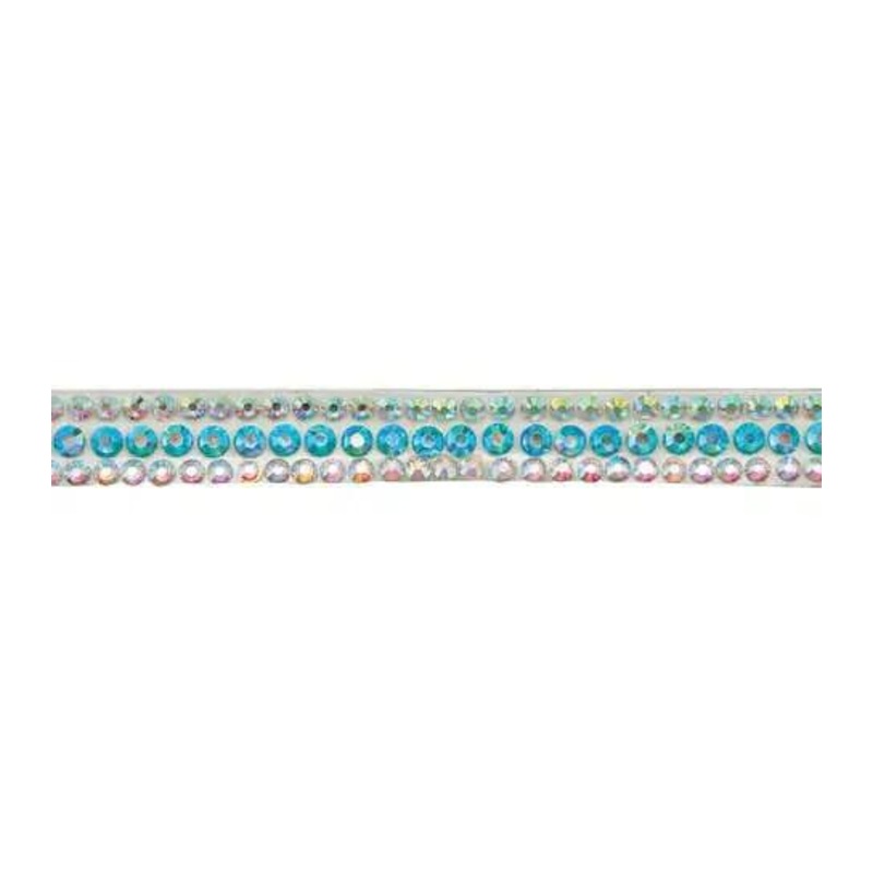 Yaya Han Iron on Crystal Princess Trim 0.56" Multi Color - Per Yard