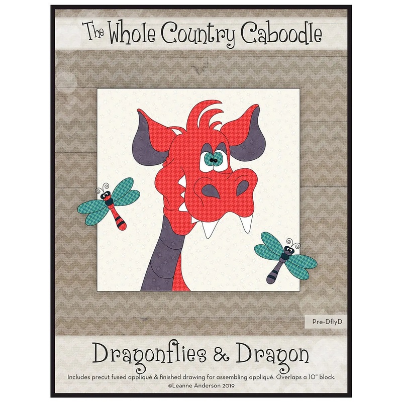 Dragonflies & Dragon Precut Fused Applique Pack