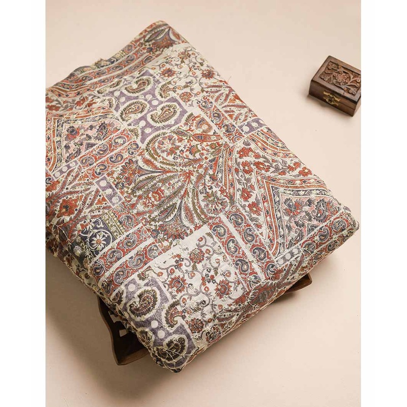 ERI SILK EMBRIODERY FABRIC