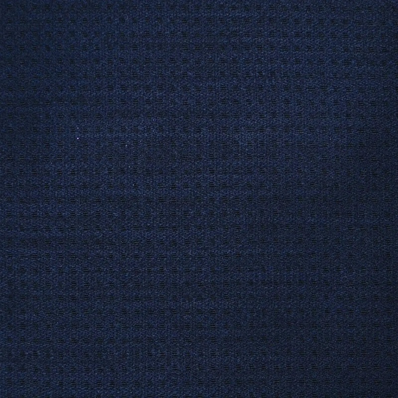 Navy Blue with Muted 1/8" Self Check Super 120's All Wool Suiting