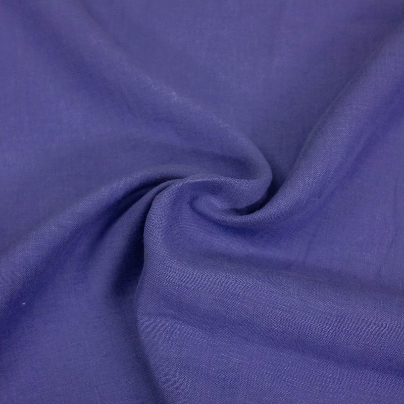 Phil Blue Linen Fabric Libeco