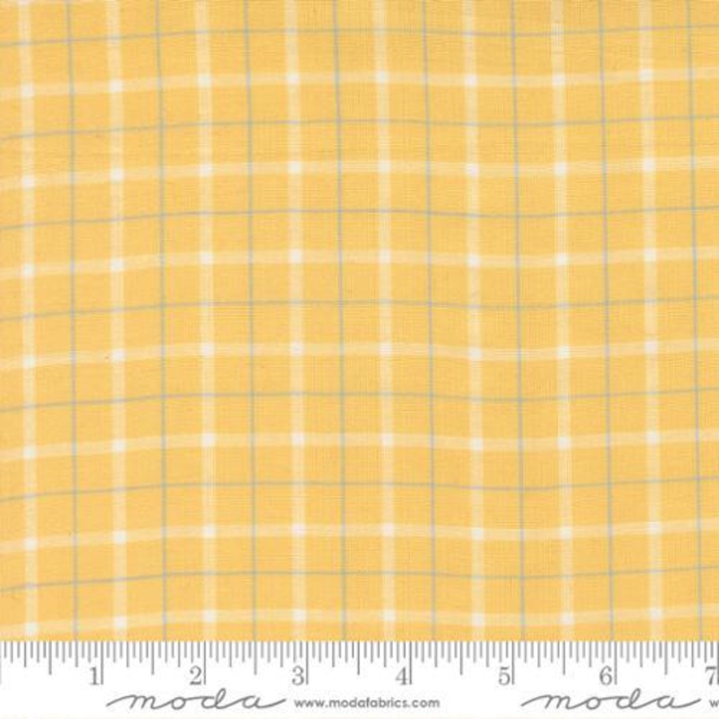Summer Solstice Windowpane Afternoon Yellow - 12224 11 - Moda Fabrics